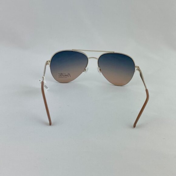 Nanette Aviator Sunglasses Gold & Beige Glitter main image 6